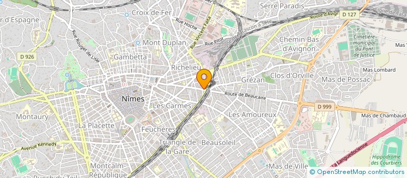 localisation de l'entreprise SYNDICAT COPROP IMM 51 RUE DE BEAUCAIRE  NIMES