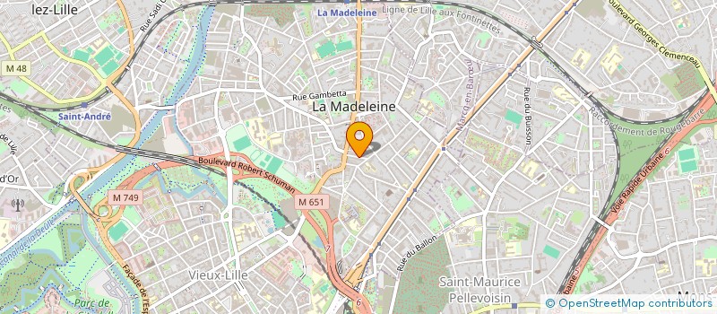 localisation de l'entreprise SYNDICAT COPROP IMMEUBLE SAINT MAURICE à LA MADELEINE