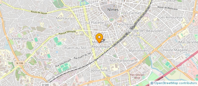 localisation de l'entreprise SYNDICAT COPROP LE CHAMBORD  NIMES