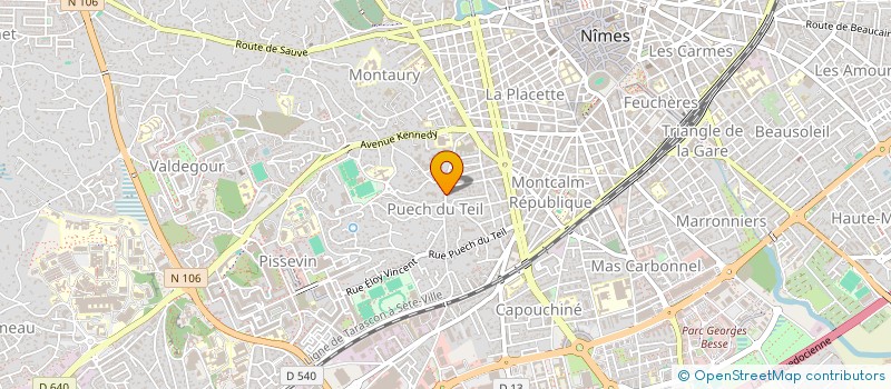 localisation de l'entreprise SYNDICAT COPROP LE PRIEURE  NIMES