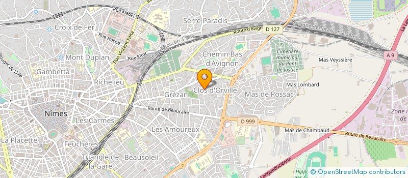 localisation de l'entreprise SYNDICAT COPROP LES AQUARELLES  NIMES