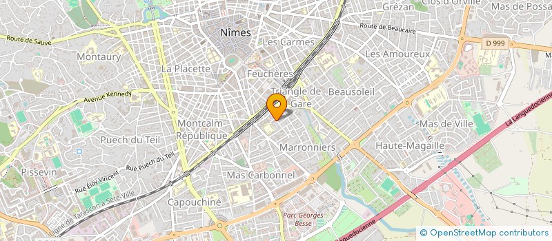 localisation de l'entreprise SYNDICAT COPROP LES CLARINES  NIMES