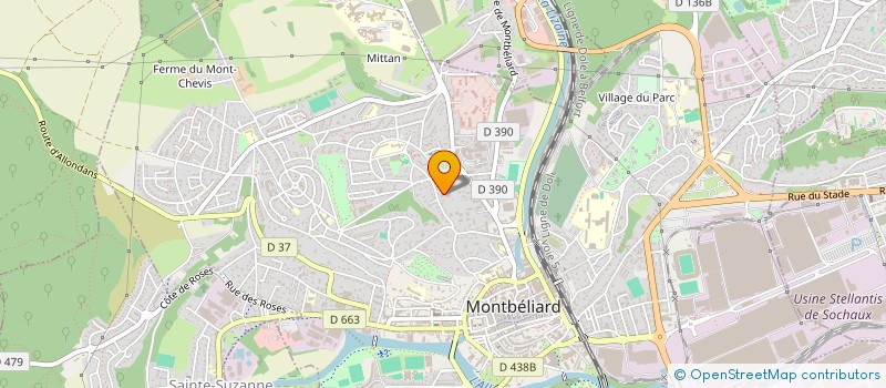localisation de l'entreprise SYNDICAT COPROP LES HAUTS DE PARMENTIER  MONTBELIARD