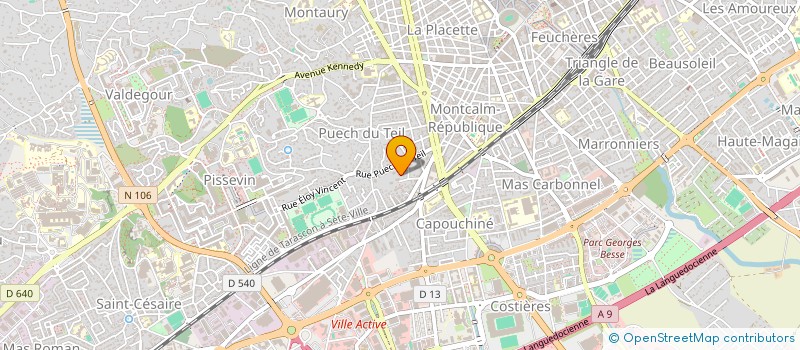 localisation de l'entreprise SYNDICAT COPROP LES PINS D ALEP  NIMES