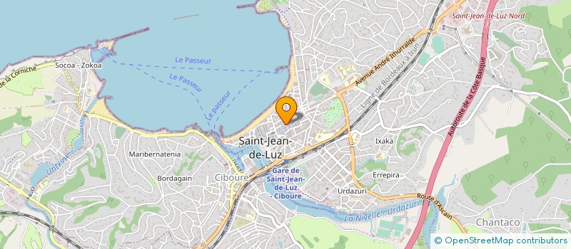 localisation de l'entreprise SYNDICAT COPROP RES ARGENTINA  SAINT-JEAN-DE-LUZ