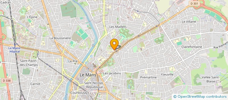 localisation de l'entreprise SYNDICAT COPROP RES LEONARD DE VINCI  LE MANS