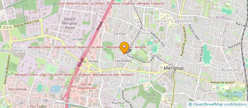 localisation de l'entreprise SYNDICAT COPROP RES LES CAMELIAS  MERIGNAC