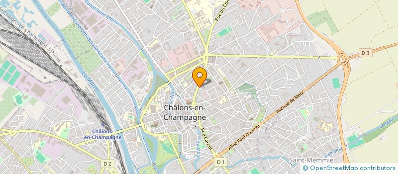 localisation de l'entreprise SYNDICAT COPROP RESID CREDIT LYONNAIS  CHALONS-EN-CHAMPAGNE