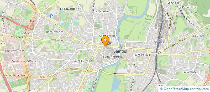 localisation de l'entreprise SYNDICAT COPROP RESIDENCE COURS NATIONAL  SAINTES