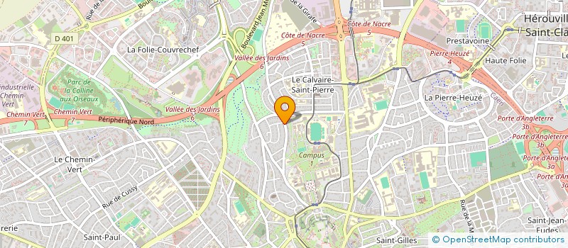 localisation de l'entreprise SYNDICAT COPROP RESIDENCE DE L'OREILLE à CAEN