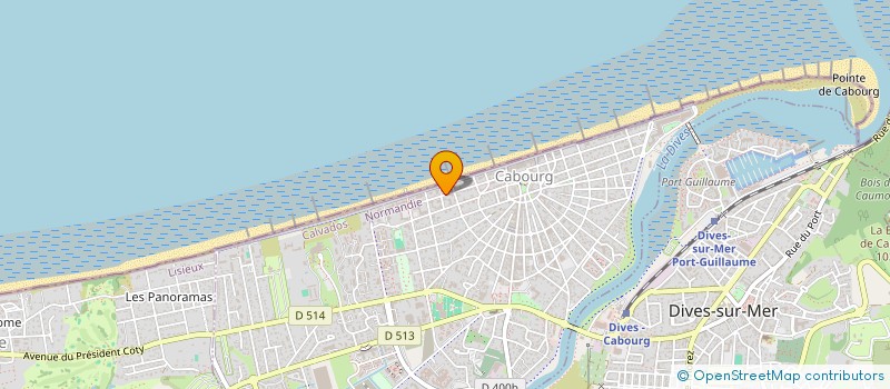 localisation de l'entreprise SYNDICAT COPROP RESIDENCE LA VOILERIE  CABOURG