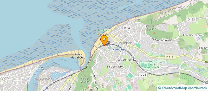 localisation de l'entreprise SYNDICAT COPROP RESIDENCE LE JUSANT  HOULGATE