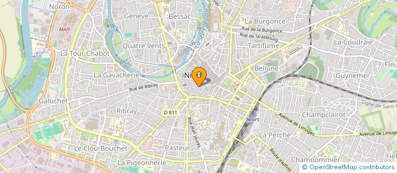 localisation de l'entreprise SYNDICAT COPROP RESIDENCE LE MACAUDERIE  NIORT