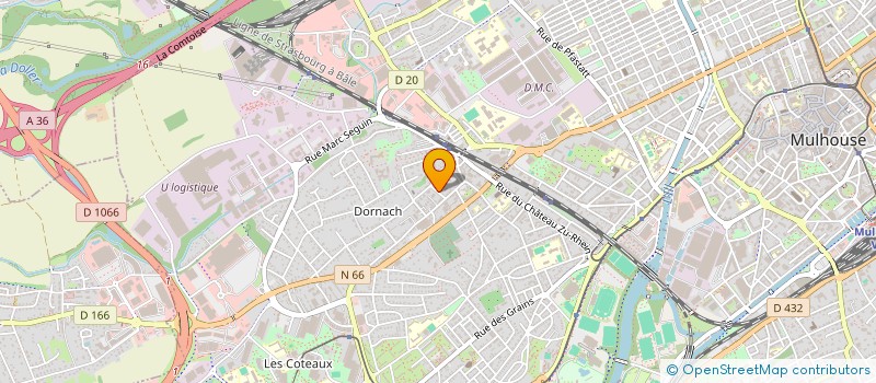 localisation de l'entreprise SYNDICAT COPROP RESIDENCE LES ERALBES  MULHOUSE