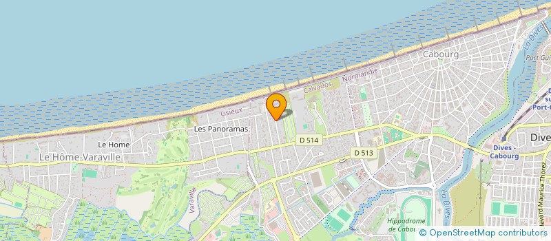 localisation de l'entreprise SYNDICAT COPROP RESIDENCE LES MARINES  CABOURG