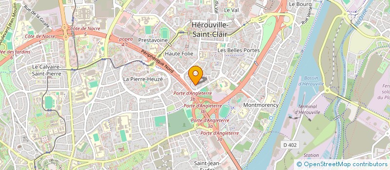 localisation de l'entreprise SYNDICAT COPROP RESIDENCE LES TAMARIS  HEROUVILLE SAINT CLAIR