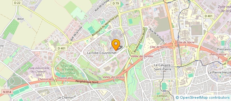 localisation de l'entreprise SYNDICAT COPROP RESIDENCE LES TEMPLIERS à CAEN