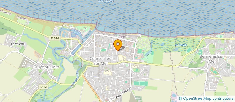 localisation de l'entreprise SYNDICAT COPROP RESIDENCE PATIO  COURSEULLES-SUR-MER