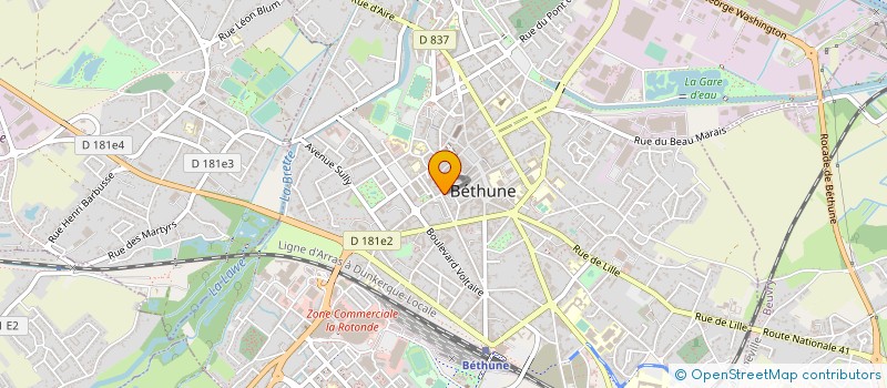 localisation de l'entreprise SYNDICAT COPROP RESIDENCE ST PRY  BETHUNE