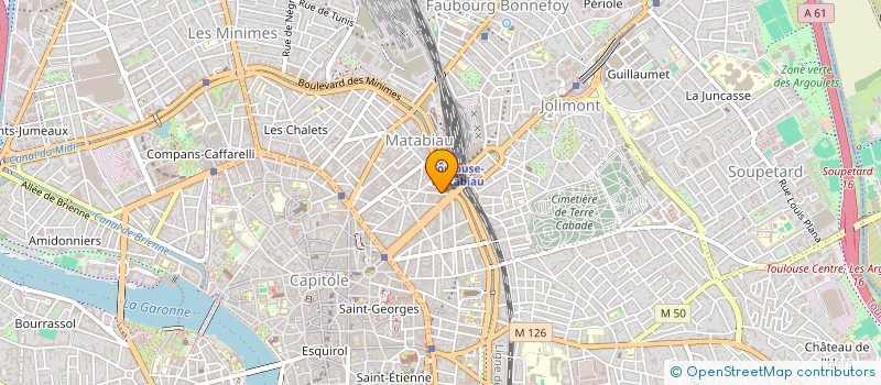 localisation de l'entreprise SYNDICAT COPROP SUBWAY 77 79 RUE A.COLL à TOULOUSE