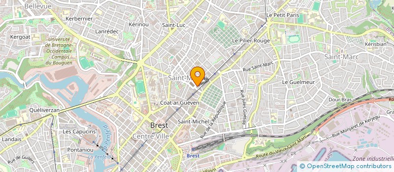 localisation de l'entreprise SYNDICAT COPROPIETE 3 PL M GILLET à BREST