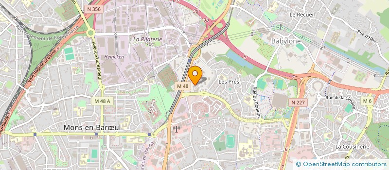 localisation de l'entreprise SYNDICAT COPROPIETE PARC CLUB DES PRES  VILLENEUVE-D'ASCQ