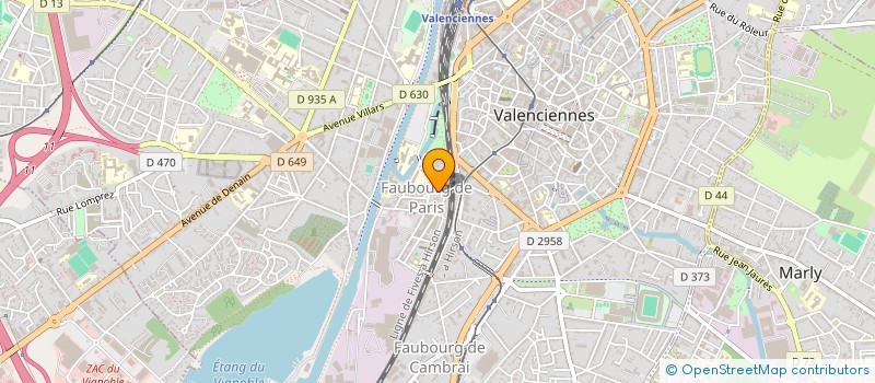 localisation de l'entreprise SYNDICAT COPROPIETE RES HIRONDELLE à VALENCIENNES