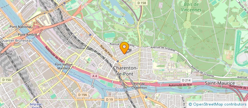 localisation de l'entreprise SYNDICAT COPROPR 15 DU GEN LECLERC  CHARENTON-LE-PONT