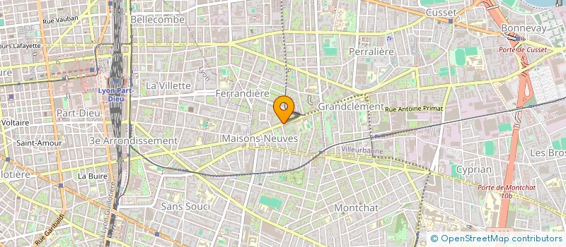 localisation de l'entreprise SYNDICAT COPROPR 27RUE JEAN JAURES  VILLEURBANNE