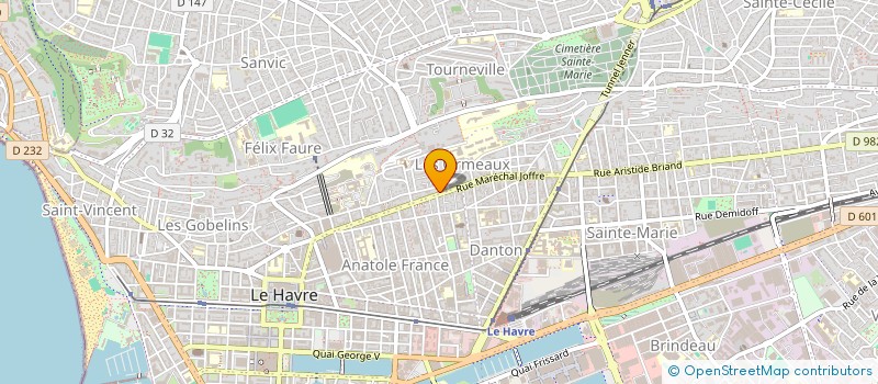 localisation de l'entreprise SYNDICAT COPROPR 29 RUE MARECHAL JOFFRE à LE HAVRE