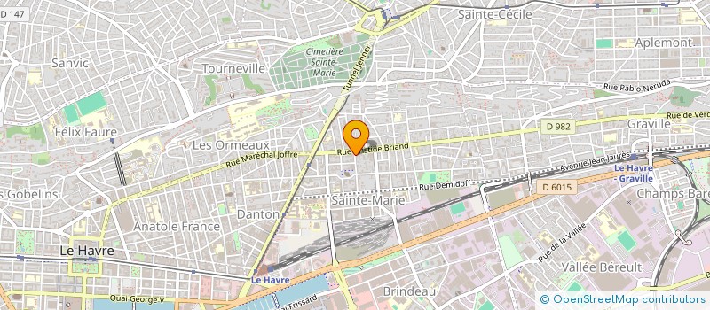 localisation de l'entreprise SYNDICAT COPROPR 94 RUE HILAIRE COLOMBEL à LE HAVRE