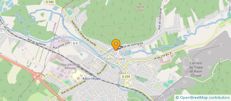 localisation de l'entreprise SYNDICAT COPROPR DE LA RENAISSANCE  RAON-L'ETAPE