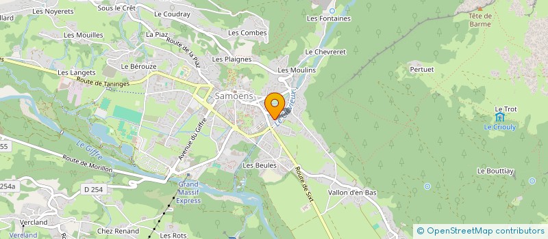 localisation de l'entreprise SYNDICAT COPROPR LES CHALETS DU CLEVIEUX  SAMOENS