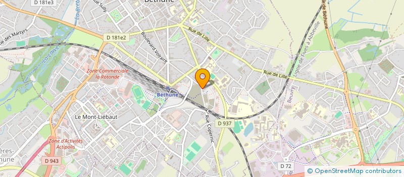 localisation de l'entreprise SYNDICAT COPROPR RES HORLOGERIE BAT A  BETHUNE