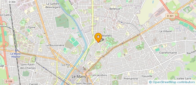 localisation de l'entreprise SYNDICAT COPROPR RES PARC ST LAURENT  LE MANS