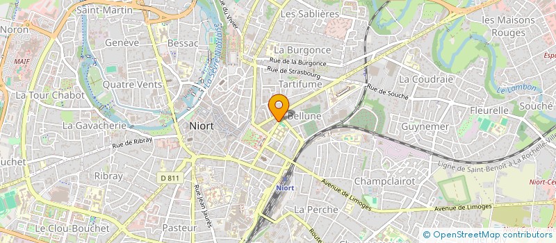 localisation de l'entreprise SYNDICAT COPROPR RESIDENCE LE VOLTAIRE  NIORT