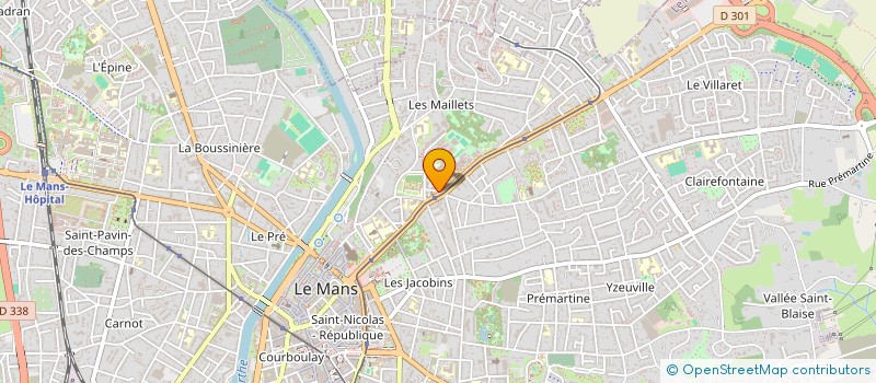 localisation de l'entreprise SYNDICAT COPROPR RESIDENCE RENAISSANCE  LE MANS