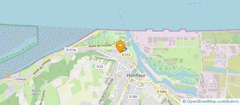 localisation de l'entreprise SYNDICAT COPROPRI IMMEUBLE 124 RUE HAUTE  HONFLEUR