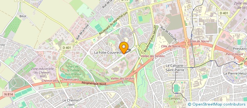 localisation de l'entreprise SYNDICAT COPROPRI LE JARDIN DES SCIENCES à CAEN
