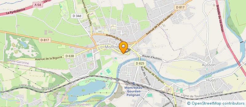 localisation de l'entreprise SYNDICAT COPROPRI RESIDENCE LE BELLEVUE  MONTREJEAU