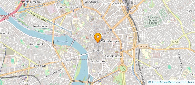localisation de l'entreprise SYNDICAT COPROPRIE 1 RUE JULES CHALANDE  TOULOUSE