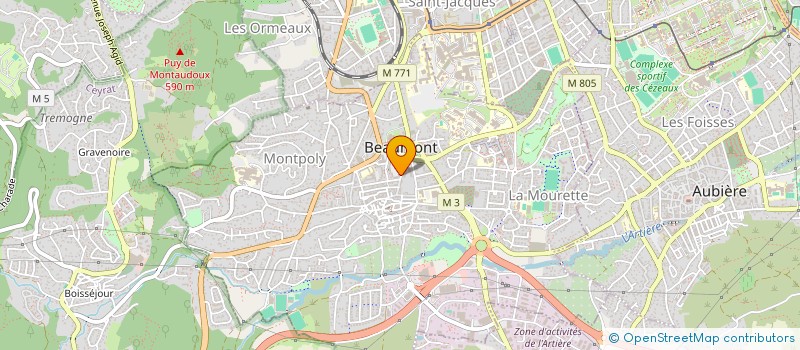 localisation de l'entreprise SYNDICAT COPROPRIE RESIDENCE GRAND CHAMP  BEAUMONT