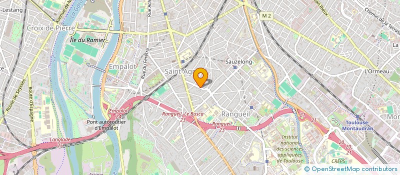 localisation de l'entreprise SYNDICAT COPROPRIET 19 AV RANGUEIL à TOULOUSE