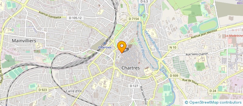 localisation de l'entreprise SYNDICAT COPROPRIET 21-23 RUE DU BOURG à CHARTRES