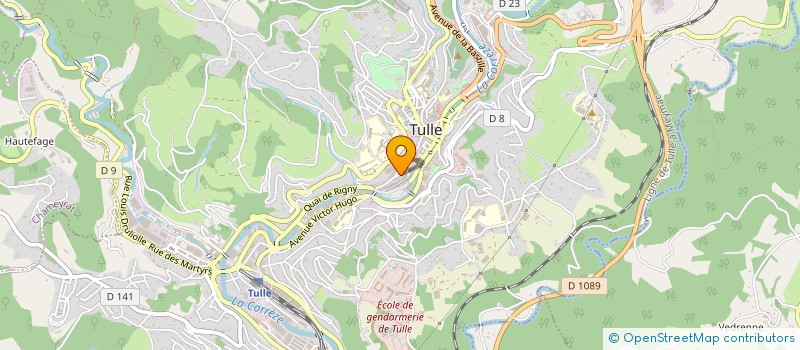 localisation de l'entreprise SYNDICAT COPROPRIET 42 R DE LA BARRIERE  TULLE