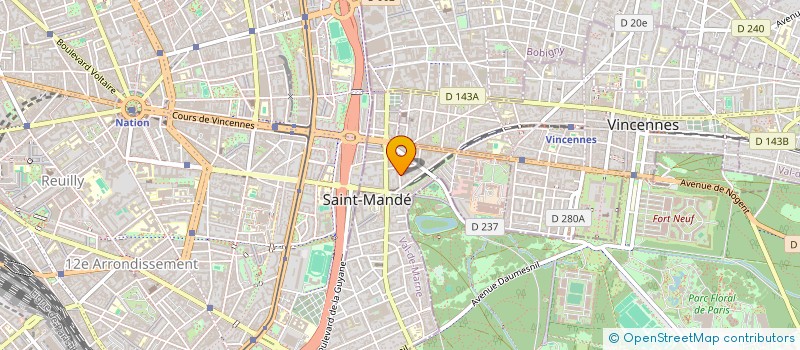 localisation de l'entreprise SYNDICAT COPROPRIET 6 R CART à SAINT-MANDE