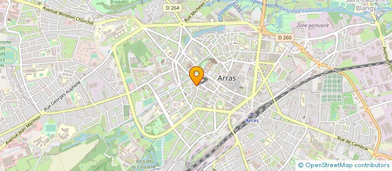 localisation de l'entreprise SYNDICAT COPROPRIET IMMEUBLE 10 à ARRAS