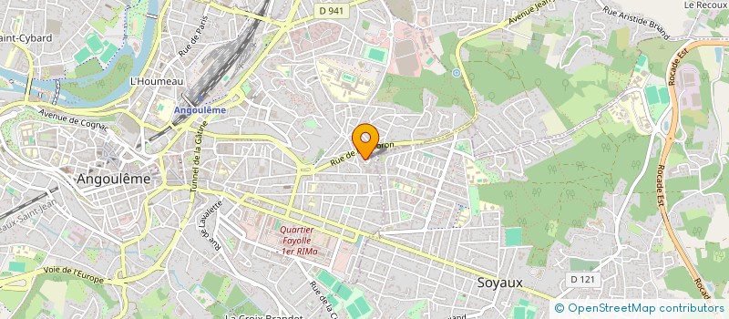 localisation de l'entreprise SYNDICAT COPROPRIET LES FEUILLANTINES à ANGOULEME