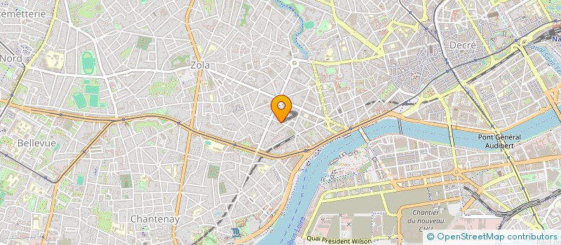 localisation de l'entreprise SYNDICAT COPROPRIET LES PORTES MELLINET  NANTES