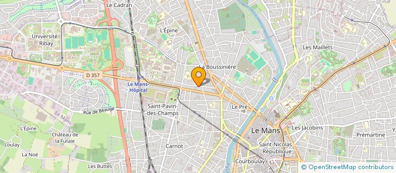 localisation de l'entreprise SYNDICAT COPROPRIET RESIDENCE ALIZE  LE MANS